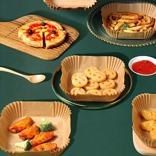 50PCS Non-Stick Air Fryer Paper Liners