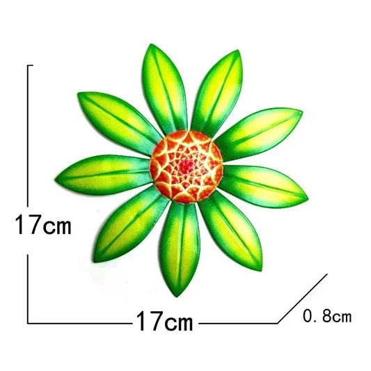 Metal Flower Wall Art Hanging Garden Decoration