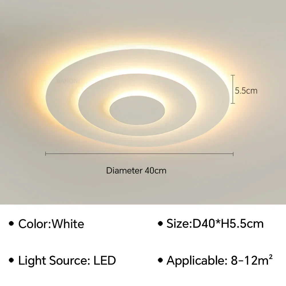 Modern LED Flush Mount Ceiling Chandelier