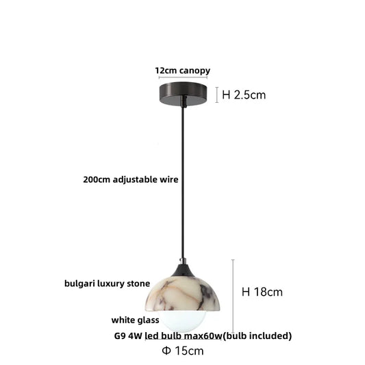 Marble Pendant Light