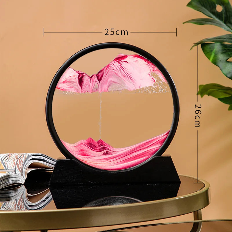 3D Moving Sand Art Picture Quicksand Glass Decor