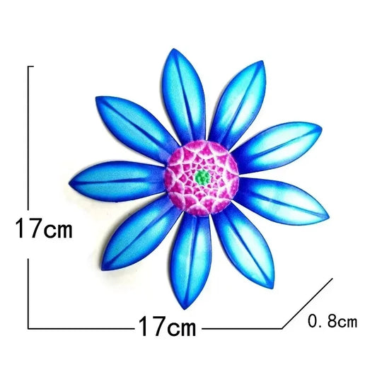 Metal Flower Wall Art Hanging Garden Decoration
