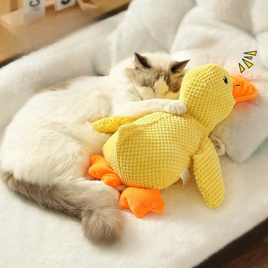 Plush Duck Dog Toy