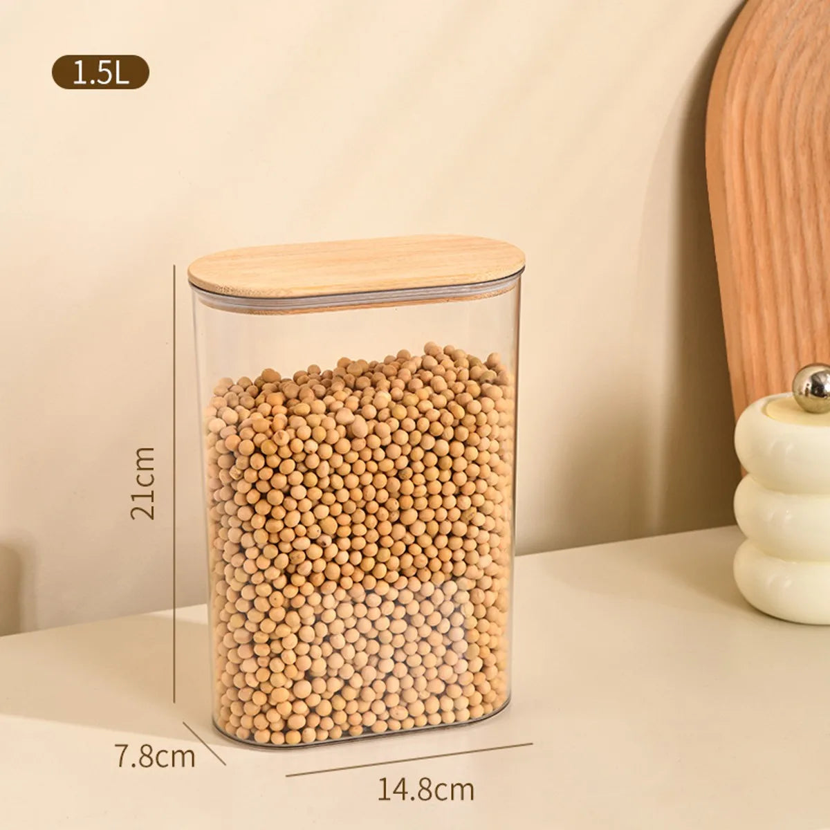 Clear Pantry Organizer Jars