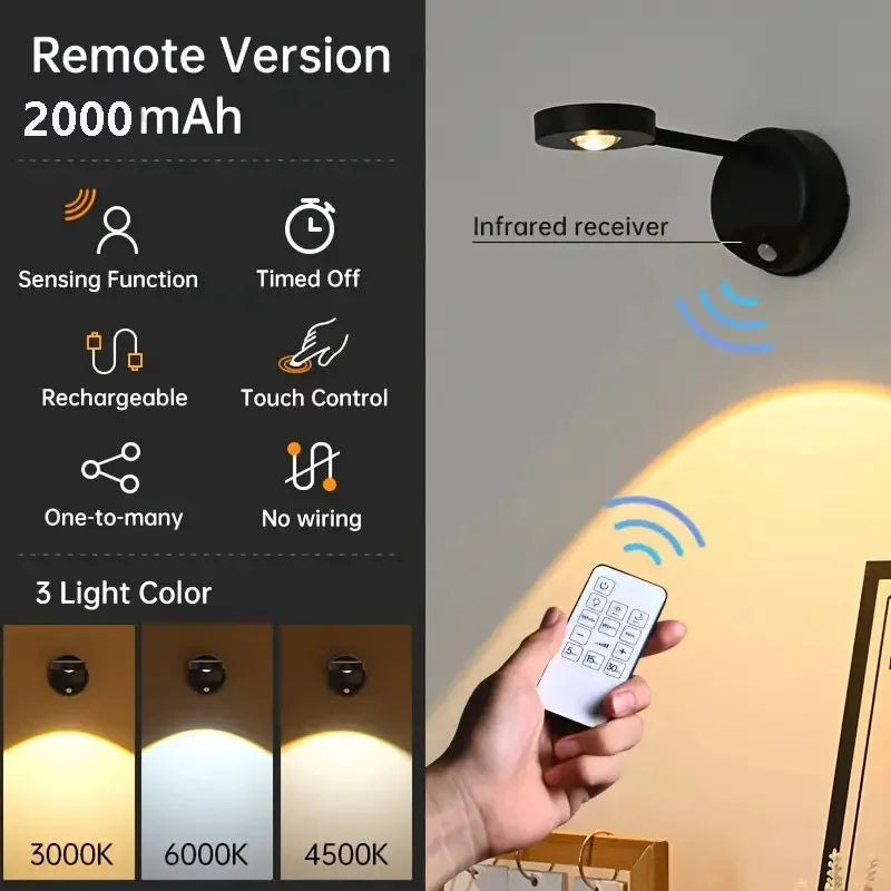 Rechargeable Motion Sensor LED Wall Light