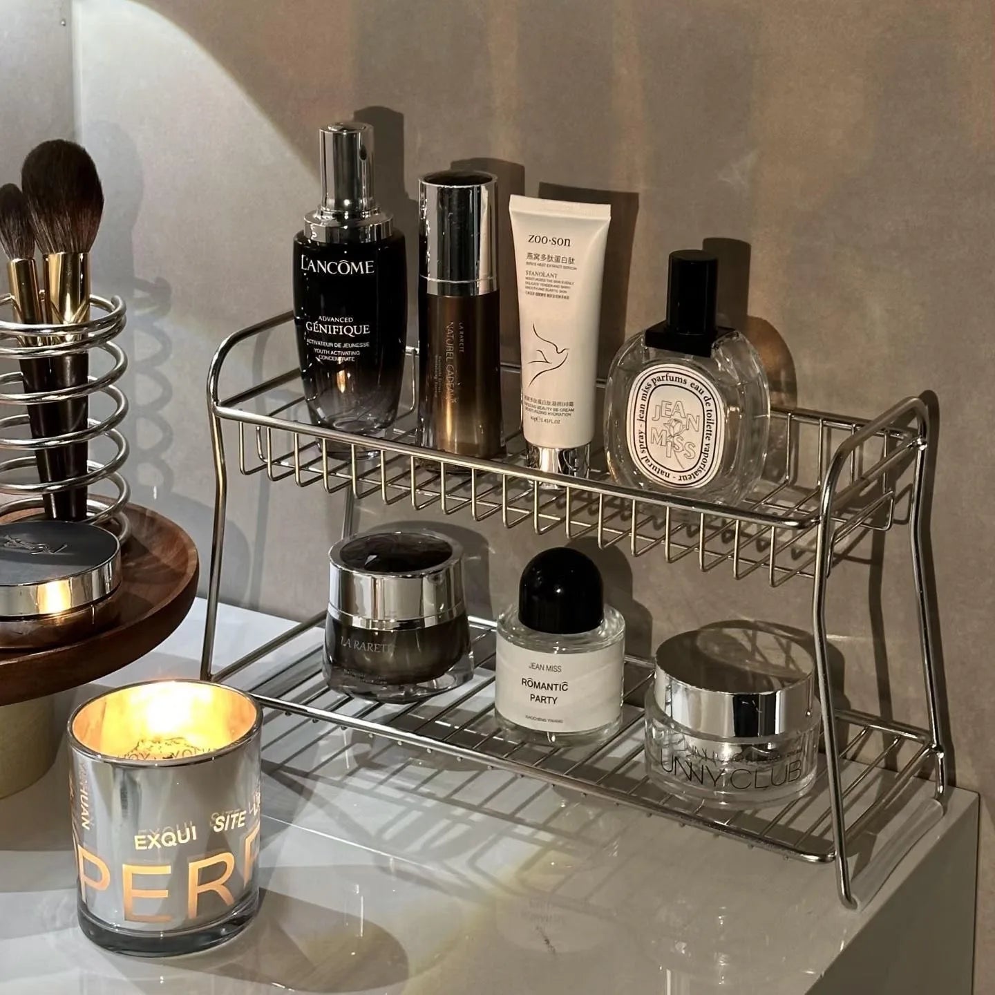 2-Tier Metal Cosmetic Organiser