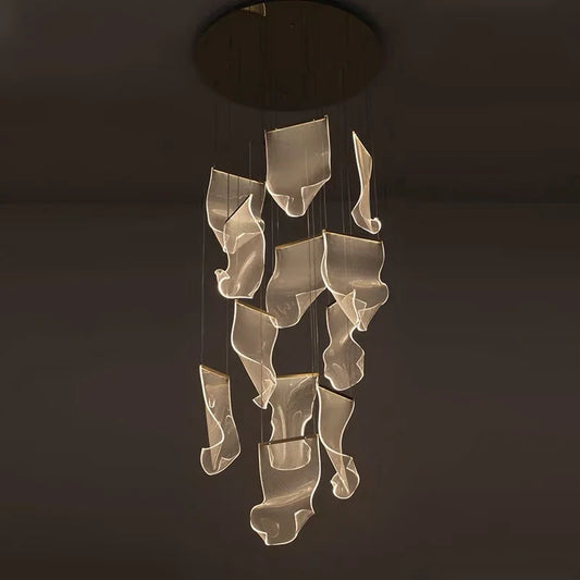 Modern LED Spiral Chandelier
