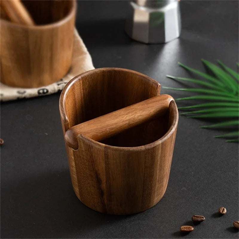Acacia Wood Coffee Knock Box