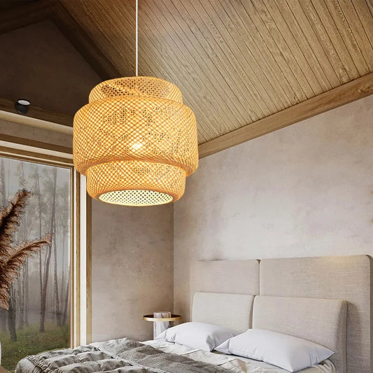 Handwoven Bamboo Pendant Light