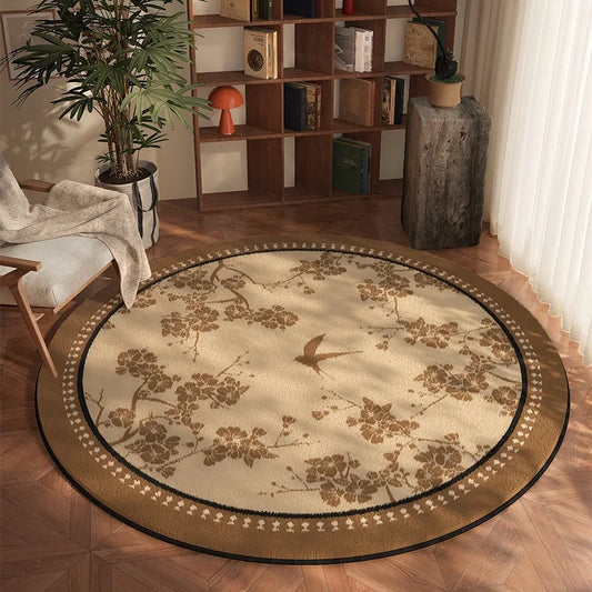 Classic Checkerboard Round Rug