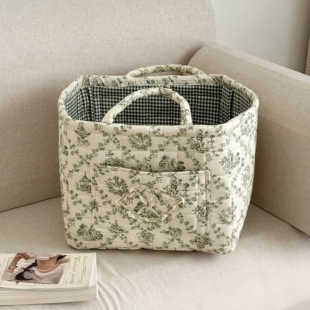 Floral Foldable Storage Basket