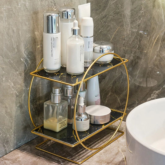 2-Tier Bathroom Countertop Cosmetic Organiser