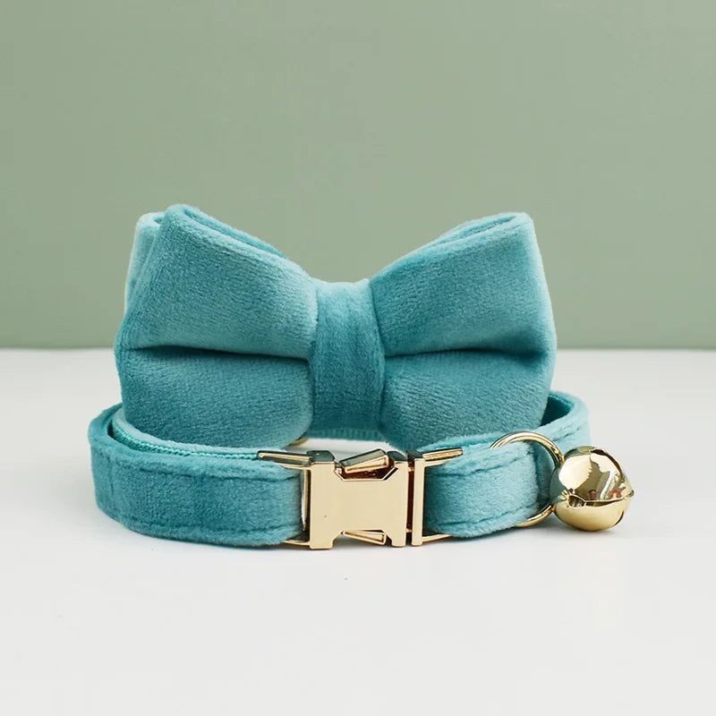 Personalized Velvet Cat Collar