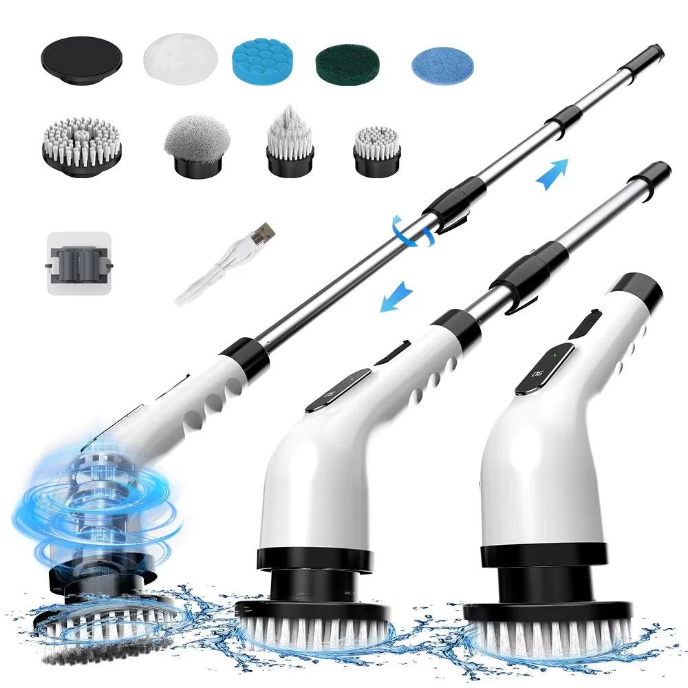 9-in-1 Cordless Electric Rotating Cleaning Brush