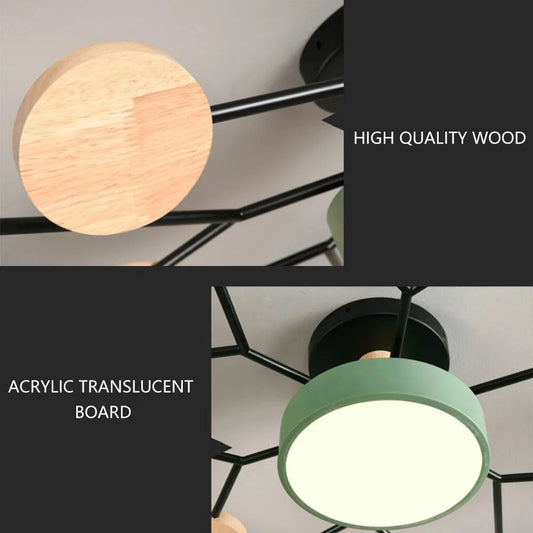 3 Colour Ceiling Light for Living Room & Bedroom