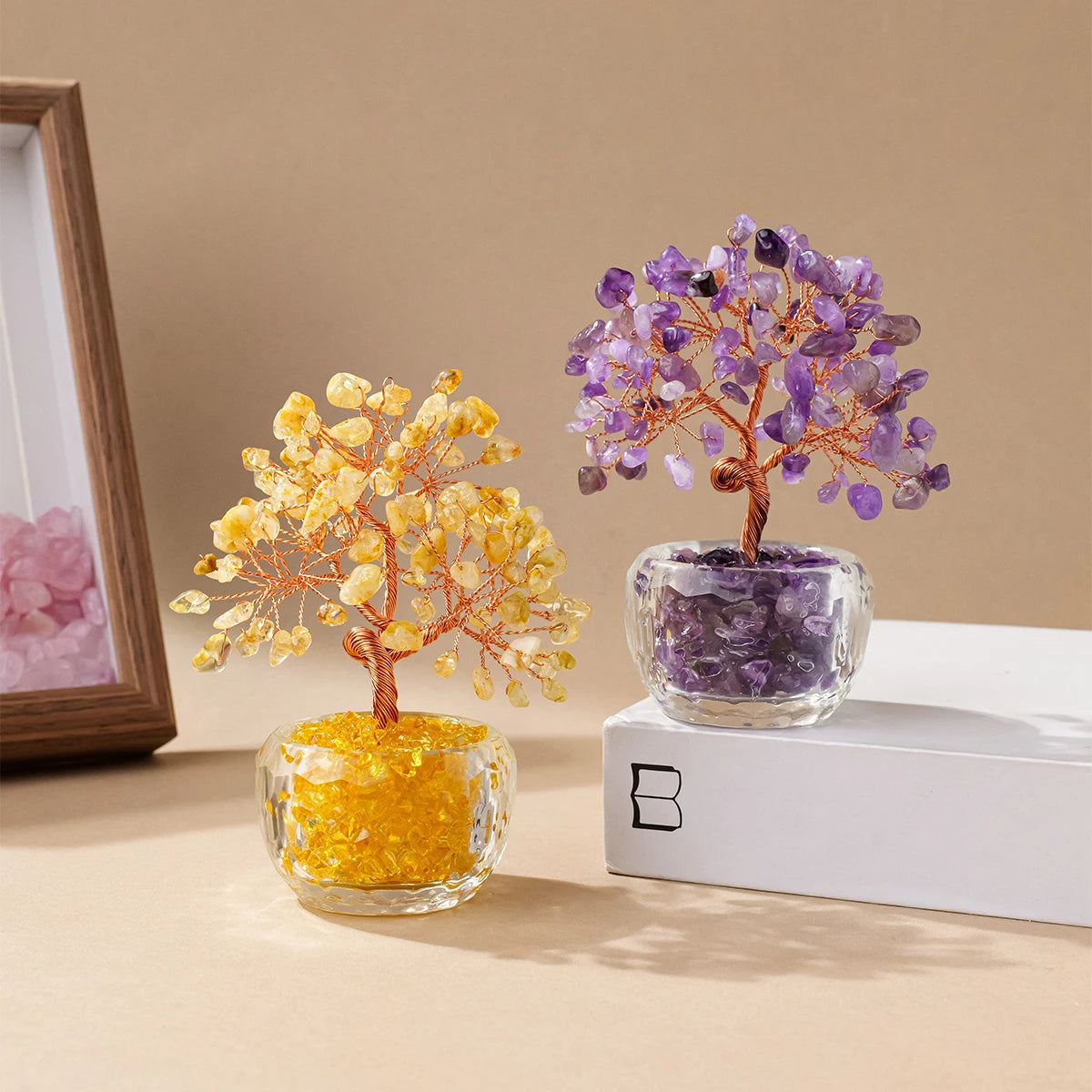 Natural Crystal Money Tree Ornament