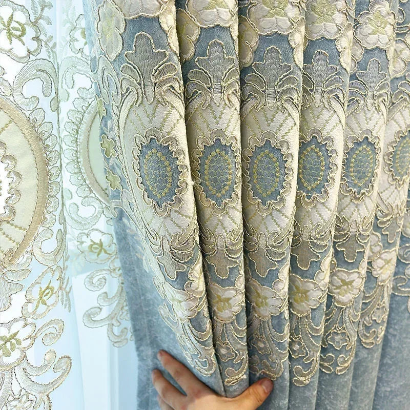 Luxury Embroidered Window Curtains