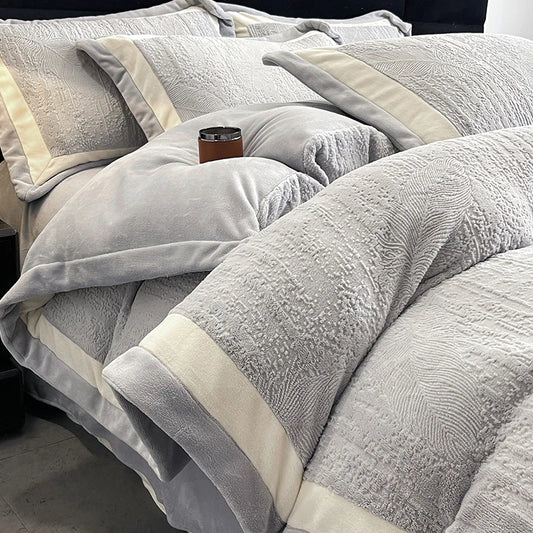 Luxury Milk Velvet Duvet Cover Set