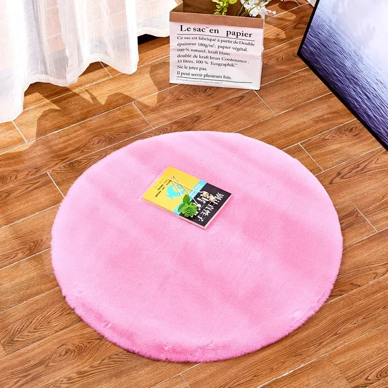 Colorful Round Shaggy Rug