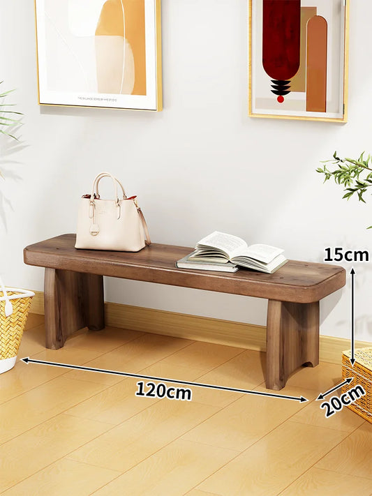 Solid Wood Entryway Bench