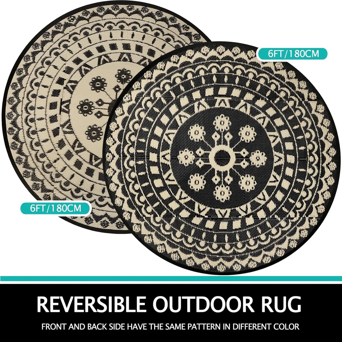 Reversible Waterproof Patio & Camping Mat