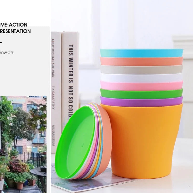 Modern Round Plant Pot for Succulents & Indoor Plants