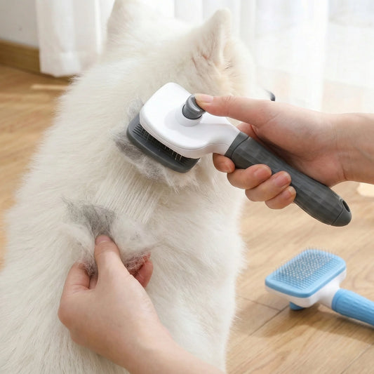 Self-Cleaning Pet Grooming Brush
