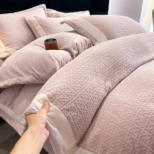 Luxury Milk Velvet Duvet Cover Set