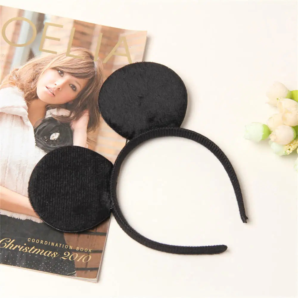 Minnie Mouse Ears Sequin Headband