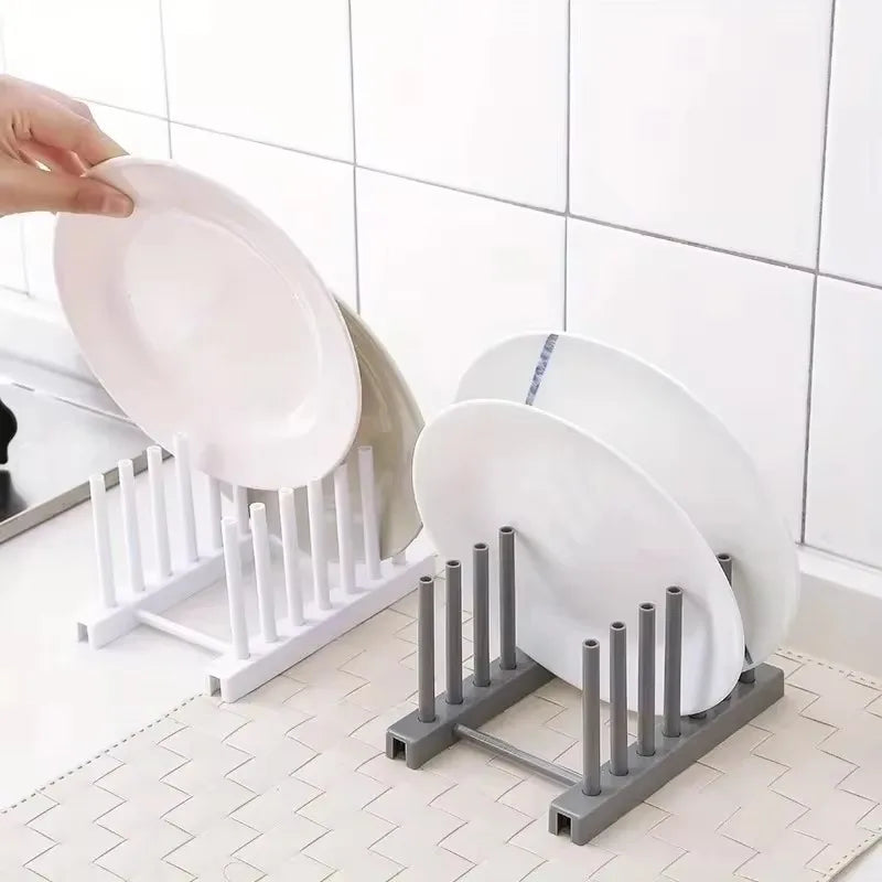 Kitchen Pot Lid & Dish Storage Rack