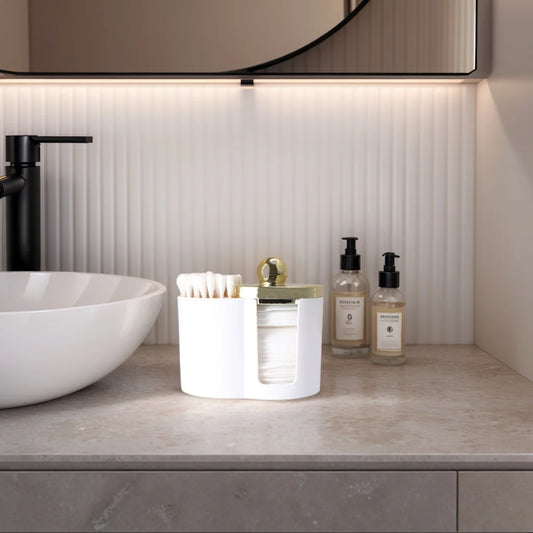 Clear Bathroom Vanity Organizer – Qtip Holder