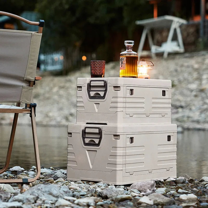 Foldable Outdoor Camping Storage Box with Lid