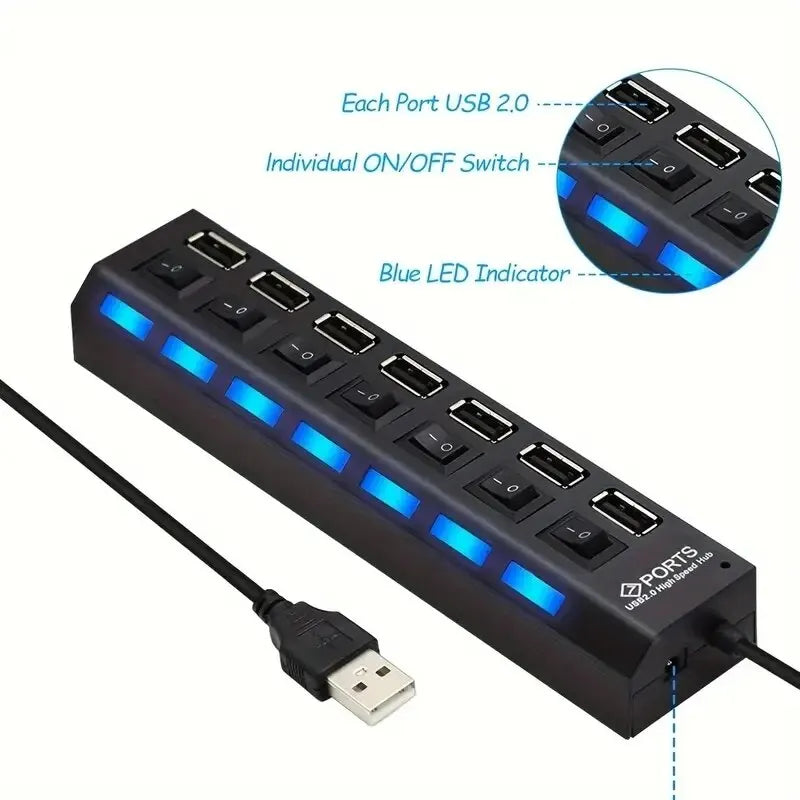 4/7-Port USB 2.0 Hub