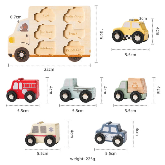 Wooden 3D Car Puzzle