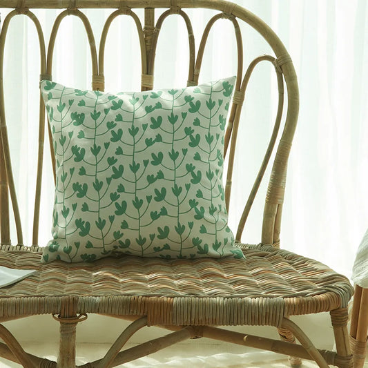 Tropical Palm Leaf Outdoor Cushion Cover