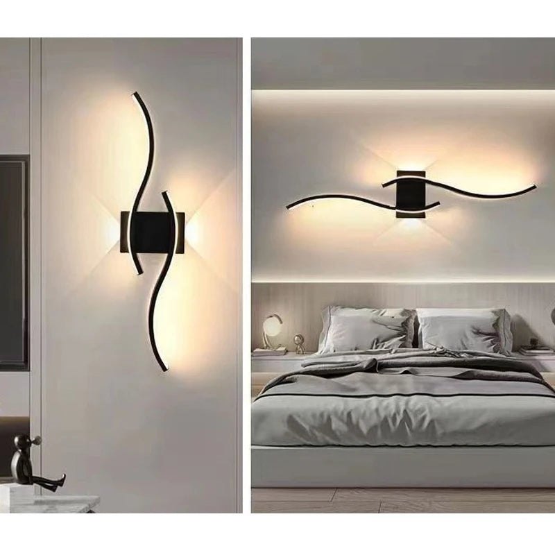 Dimmable Aluminium Wall Light for Bedroom & Living Room