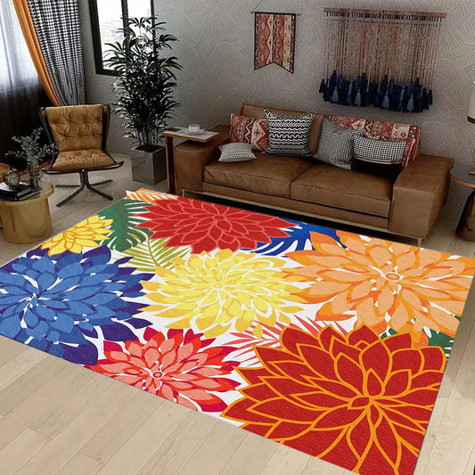 Tropical Botanical Outdoor Area Rug