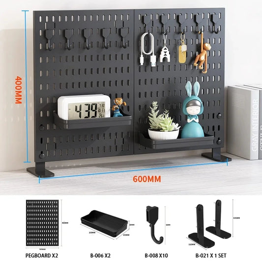 Desktop Pegboard Storage Organizer Kit