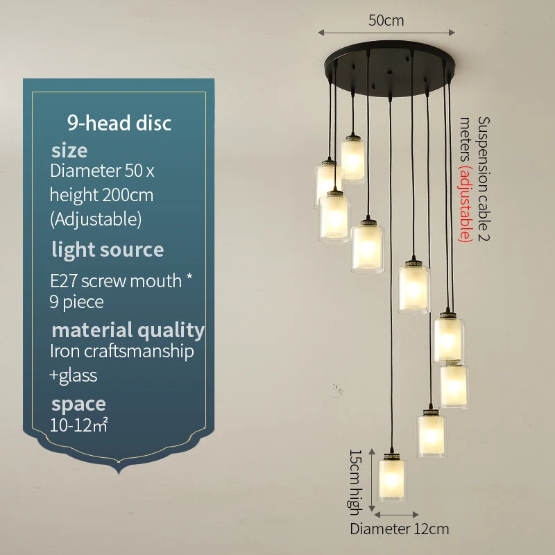 Luxury Staircase & Dining Room Ceiling Light