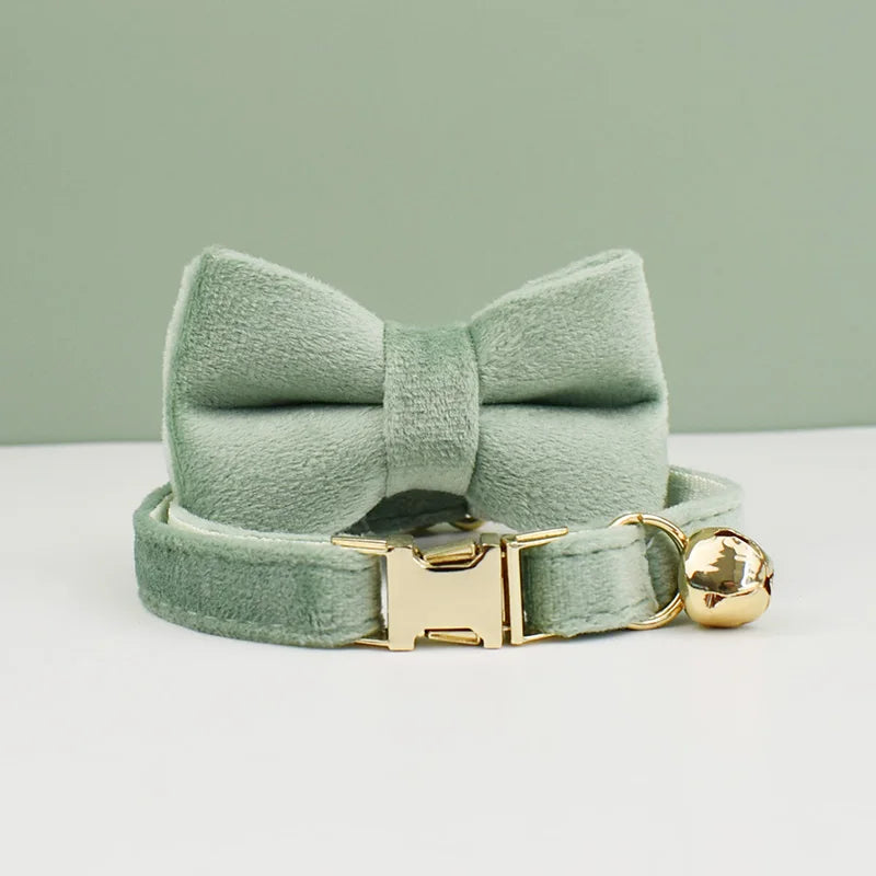 Personalized Velvet Cat Collar