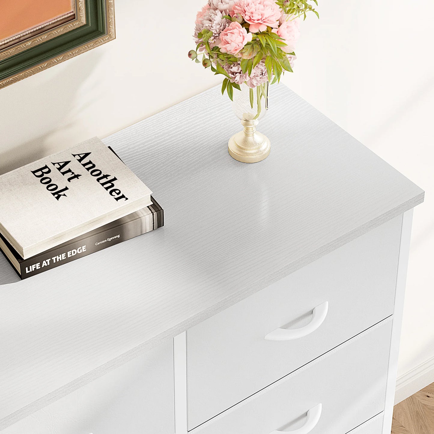 8-Drawer Fabric Dresser Storage Cabinet