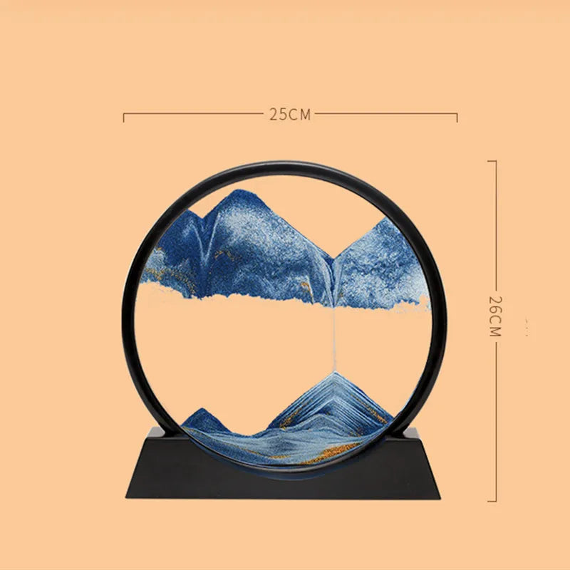 3D Moving Sand Art Picture Quicksand Glass Decor