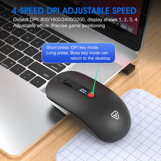 Rechargeable Dual Mode 2.4G Silent Mouse