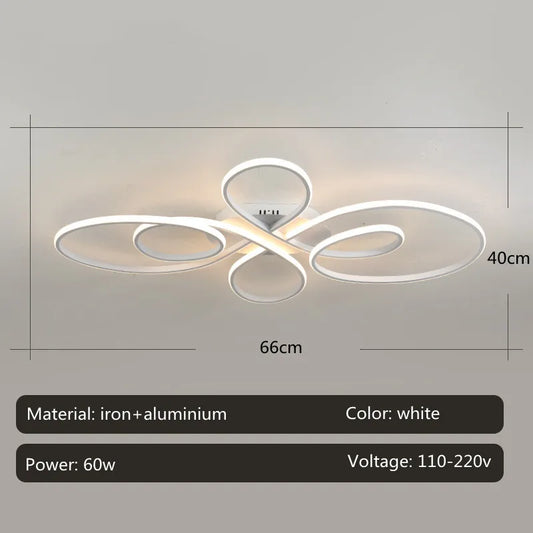 Remote Dimmable Chandelier for Living Room & Bedroom