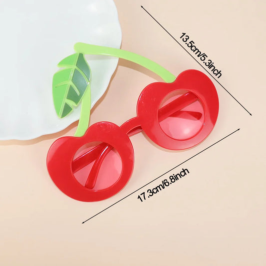 Tropical Luau Party Glasses Photo Props Set