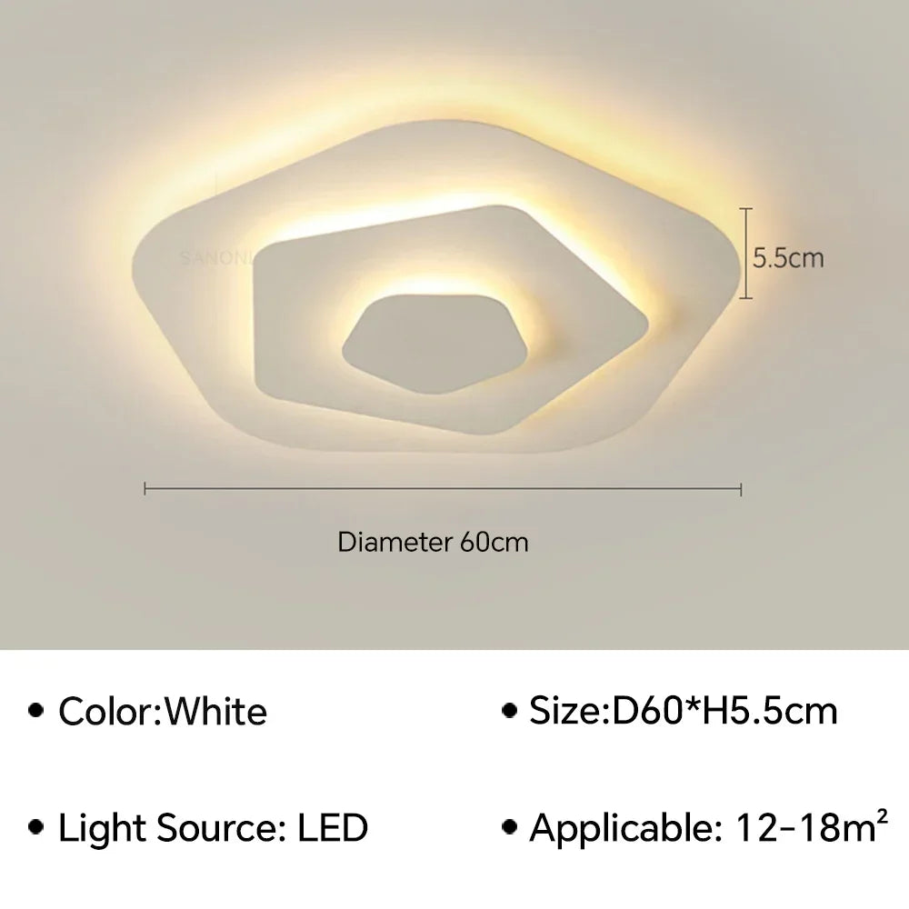 Modern LED Flush Mount Ceiling Chandelier