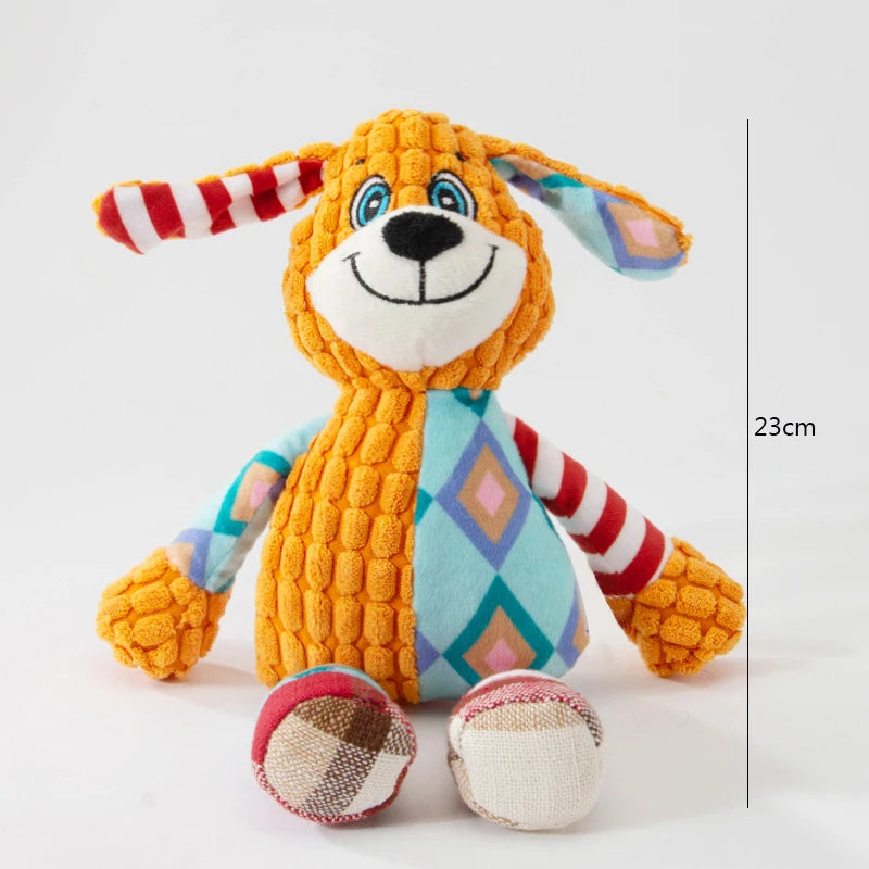 Plush Squeaky Dog Toy – Interactive Chew Toy