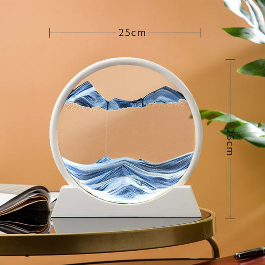 3D Moving Sand Art Picture Quicksand Glass Decor