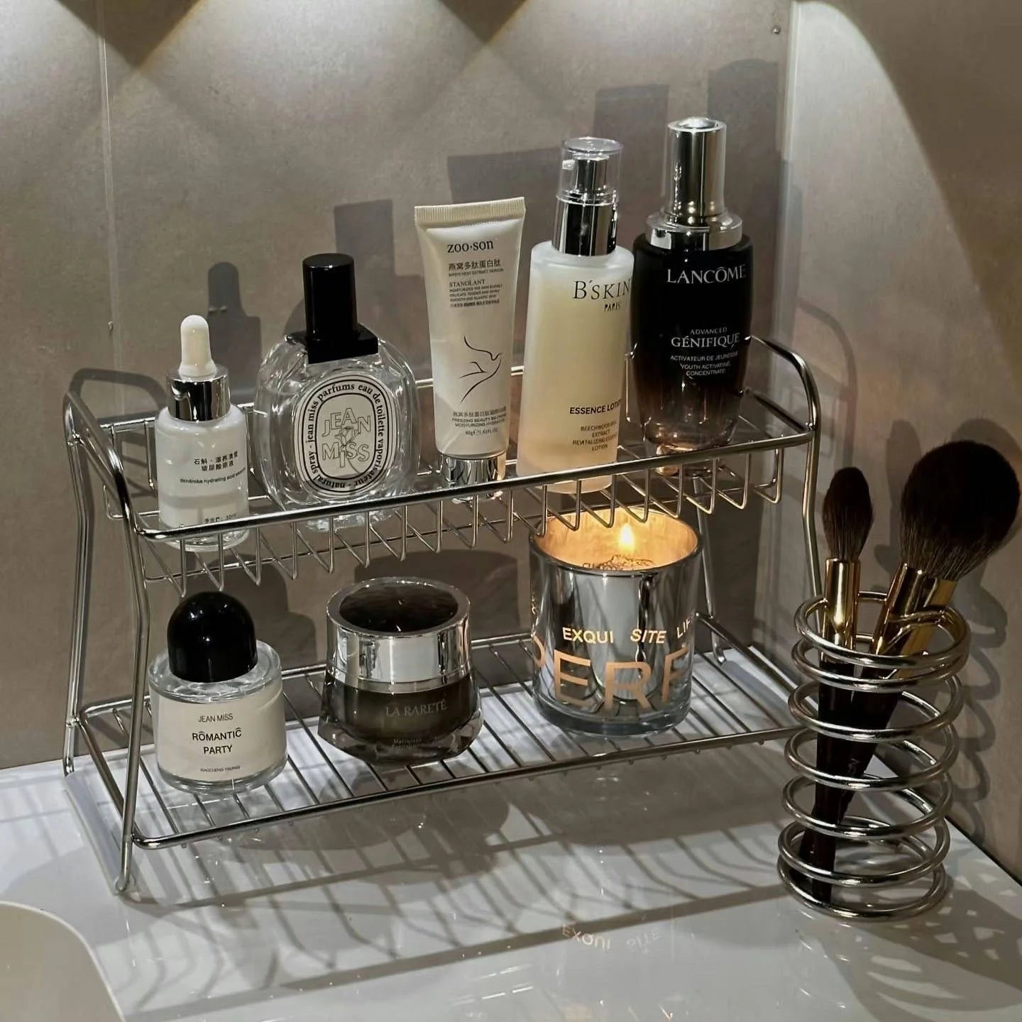 2-Tier Metal Cosmetic Organiser