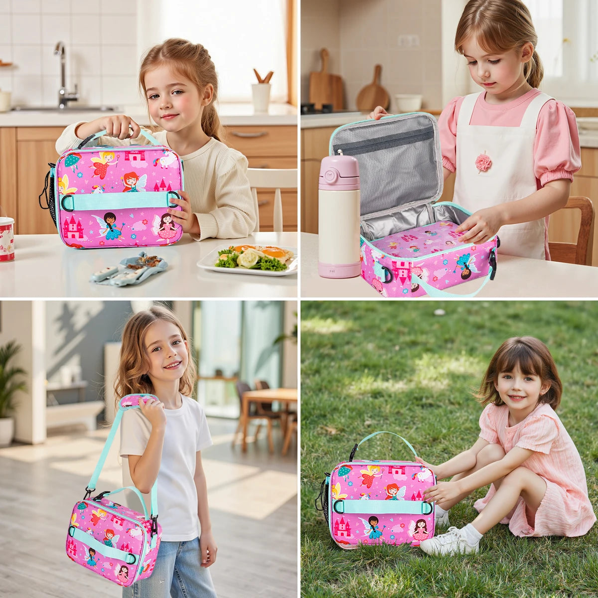 Kids Bento Lunch Box – Microwave Safe Leak-Proof Food Container for School, Travel & Snacks